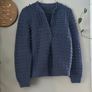 Handmade Chunky Knit Cardigan Sweater